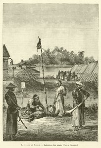 Policja Tonein (grawerowanie) autorstwa French School