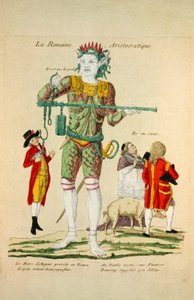 Arystokratyczny Rzymianin, wyd. 1789 (grawerowanie ręcznie kolorowane) autorstwa French School