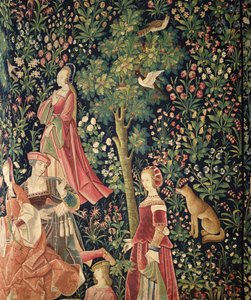 La Vie Seigneuriale: Młode kobiety i lis, ok. 1500 autorstwa French School
