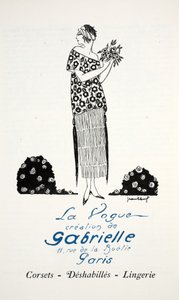 Kreacja La Vogue autorstwa Gabrielle (druk szablonowy) autorstwa French School