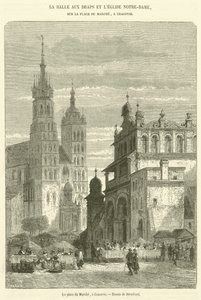 Rynek, Kraków (rycina) autorstwa French School