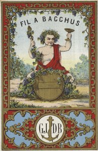 Etykieta dla Fil a Bacchus autorstwa French School