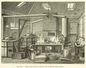 Laboratorium do gotowania konserw (grawerowanie) autorstwa French School