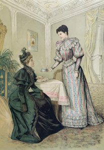 Panie piją herbatę. ok. 1890 r autorstwa French School