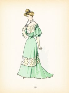 Moda damska, 1901 autorstwa French School