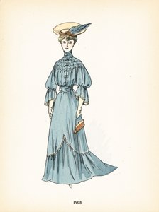 Moda damska, 1905 autorstwa French School