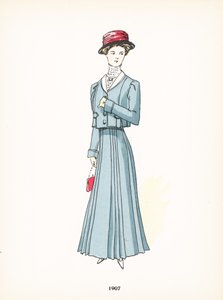 Moda damska, 1907 autorstwa French School