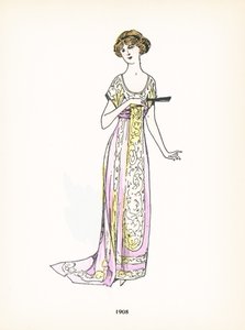 Moda damska, 1908 autorstwa French School
