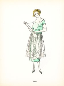 Moda damska, 1918 autorstwa French School