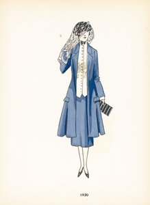 Moda damska, 1920 autorstwa French School