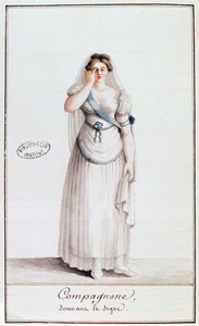 Lady Masona dająca znak, 1805 (kolor) autorstwa French School