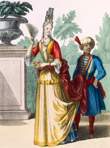 Dama w letniej sukience, ok. 1690-1700 autorstwa French School