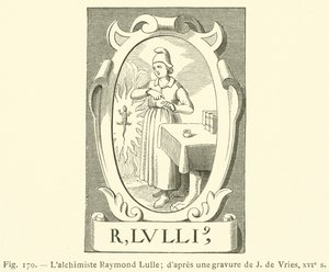 Alchemik Raymond Lulle (grafika) autorstwa French School