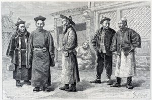 Lamowie i Mongołowie z Ala-Chan - w „”Le Tour du Monde”, II sem. 1887 autorstwa French School