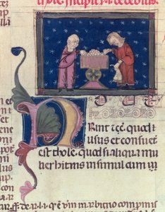 Lat 9187 fol.11v Dłużnik, z urzędu celnego Tuluzy, 1296 autorstwa French School