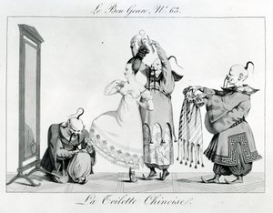 Le Bon Gatunek - Chińska toaleta, 1813 autorstwa French School