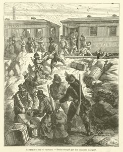 The Pacific Railroad (grawerowanie) autorstwa French School