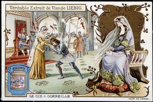 Le Cid de Pierre Corneille (1606 - 1684), chromolitografia Liebig, sd. 19 wiek autorstwa French School
