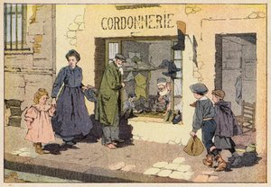 Le Cordonnier, szewc (kolor lito) autorstwa French School