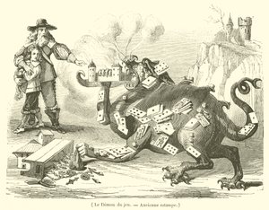 Le Demon du jeu (rycina) autorstwa French School