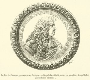 Książę Chaulnes, gubernator Bretanii (grawerowanie) autorstwa French School