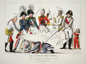 Le Gateau des Rois, wylosowany na Kongresie Wiedeńskim w 1815 r., wyd. autorstwa French School
