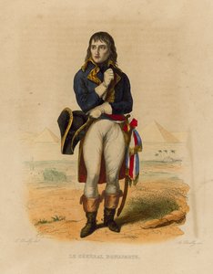Le General Bonaparte (kolorowy grawerunek) autorstwa French School