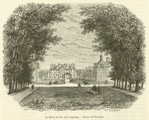 Haras du Pin, niedaleko Argentan (grawerowanie) autorstwa French School