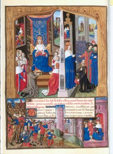 Le Livre des faits Monseigneur Saint Louis autorstwa French School