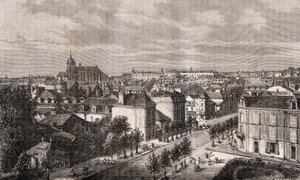 Le Mans - Pays de la Loire - grawer w „La France illustrée: geography, history, statystyczna administracja” V.A. Malt-Browna. 1884 autorstwa French School