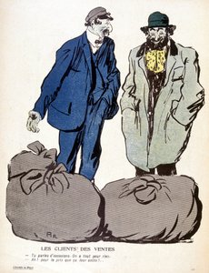 Le Mont-de-Piété: klienci, sprzedaż - w „Talerzu z masłem” nr 3/06/1905 autorstwa French School