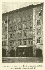Le Musee Mozart (rycina) autorstwa French School