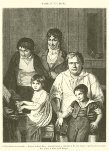 Ojciec Gerard i jego rodzina (grafika) autorstwa French School