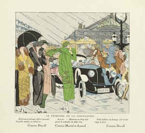 Le Probleme de la Circulation, z Art-Gout-Beaute, wyd. 1924 (odbitka szablonowa) autorstwa French School