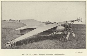 REP, jednopłat Roberta Esnault-Pelterie (grafika) autorstwa French School
