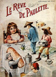„Le Reve de Paulette”, c.1900 (kolor lito) autorstwa French School