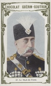 Le Shah de Perse (kolorowe zdjęcie) autorstwa French School