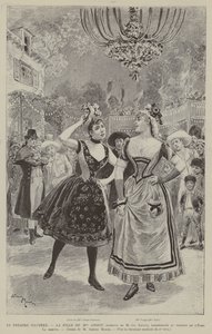 Le Theatre Illustre, La Fille de Mme Angot, operette de Ch Lecocq, representee au theatre de l