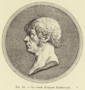 Hrabia Francois Zambeccari (grafika) autorstwa French School