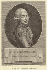 Markiz Arlandes (grawerowanie) autorstwa French School