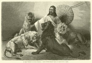 Negus Theodore II w stroju dworskim (rycina) autorstwa French School
