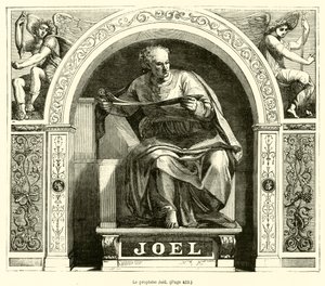 Prorok Joel (rycina) autorstwa French School