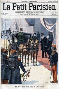 Król Belgii Leopold II przyjęty w L