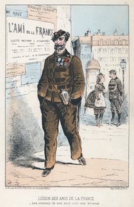 Legion Przyjaciół Francji (kolorowy grawerunek) autorstwa French School