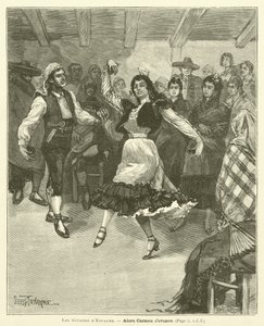Gitanos Hiszpanii (grawerowanie) autorstwa French School