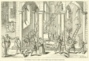 Ikonoklasci w Antwerpii w 1566 r. (rycina) autorstwa French School