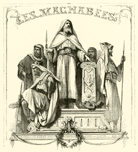Les Machabees (grawerowanie) autorstwa French School
