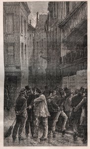 Les Posters - mieszkańcy Paryża budzą się, by na wszystkich ścianach znaleźć publiczne ogłoszenia informujące o zamachu stanu z 2 grudnia 1851 r. - w „Histoire d