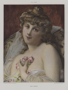 Les Roses (Roses) (kolor lito) autorstwa French School
