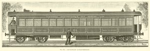 Wagons-Lits, Wagon-Restauracja (grawerowanie) autorstwa French School